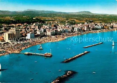 AK / Ansichtskarte Cattolica__Provincia_Rimini Panorama aereo 