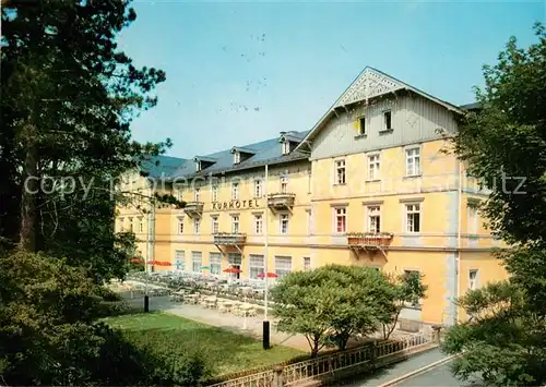 AK / Ansichtskarte Bad_Steben Stahl  Moor  und Radiumbad Aussenansicht Kurhotel Bad_Steben