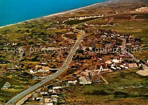 AK / Ansichtskarte Rantum_Sylt Fliegeraufnahme Gesamtansicht Rantum Sylt