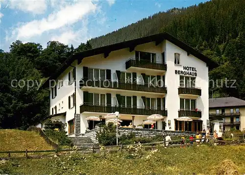 AK / Ansichtskarte Wengen__BE Hotel Berghaus Aussenansicht 