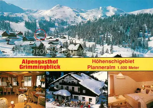 AK / Ansichtskarte Planneralm Alpengasthof Grimmingblick im Winter 