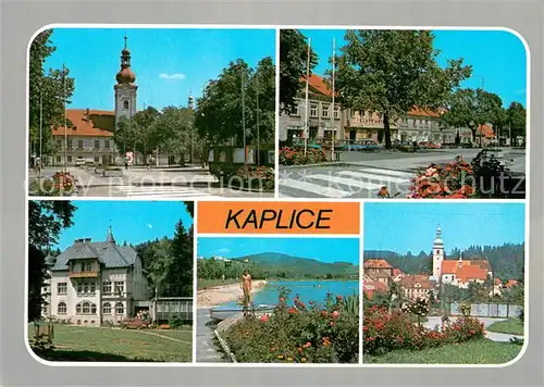 AK / Ansichtskarte Kaplice_Okres_Cesky_Krumlov mestov Sobenovskevrchovine se strojirenskym prumyslem Vzniklo ze stare trhove osady prvni zminka pochazi Kaplice_Okres