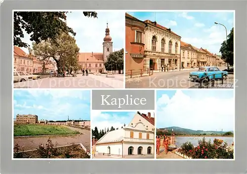 AK / Ansichtskarte Kaplice_Okres_Cesky_Krumlov Mesto v Sobenovske vrchovine se strojirenskym prumyslem Vniklo ze stare trhove osady prvni zminka Ve mestem Kaplice_Okres