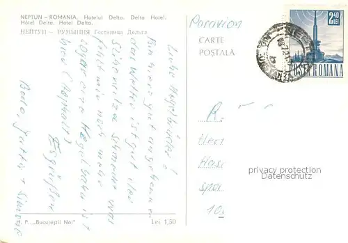 AK / Ansichtskarte Neptun_Romania Hotelul Delta  