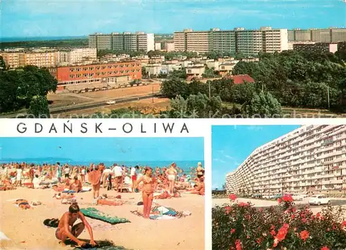 AK / Ansichtskarte Oliwa_Oliva_Gdansk_PL Osiedle Przymorze widok ogolny plaza falowiec 