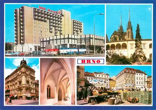 AK / Ansichtskarte Brno_Bruenn Hotel Voroncz Metropole Jiihomoravskeho kraje Details Brno_Bruenn