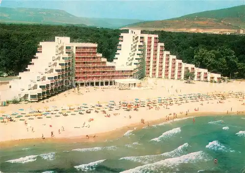 AK / Ansichtskarte Albena Strand Hotel Fliegeraufnahme Albena