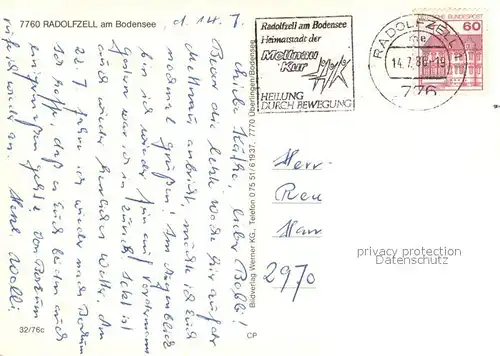 AK / Ansichtskarte Radolfzell_Bodensee Fliegeraufnahme Radolfzell Bodensee