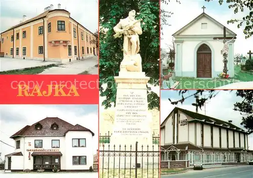 AK / Ansichtskarte Rajka Bank Denkmal Kapelle 