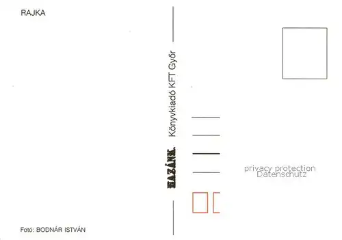 AK / Ansichtskarte Rajka Bank Denkmal Kapelle 