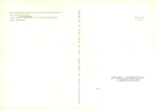 AK / Ansichtskarte Rammsee_Kiel Schleswig Holsteinisches Freilichtmuseum mit Hollaendermuehle und Haubarg  Rammsee Kiel