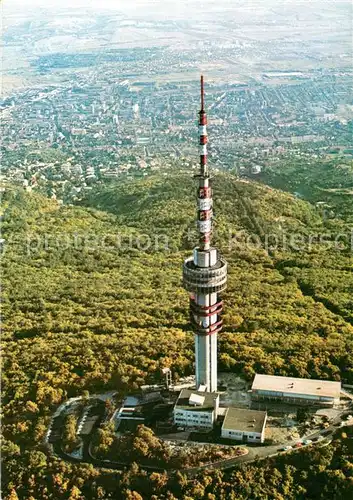 AK / Ansichtskarte Pecs TV kilato eszpresszo Fliegeraufnahme Pecs