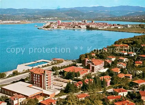 AK / Ansichtskarte Koper_Kopra_Slovenia Zusterna Fliegeraufnahme 