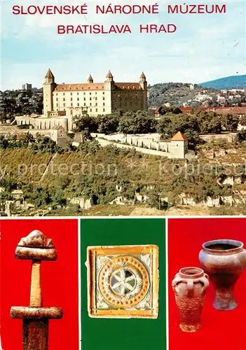 AK / Ansichtskarte Bratislava_Pressburg_Pozsony Gotsches Gefaess von Lostice Renaissance Kachel Schwertgriff  