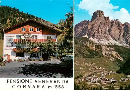 AK / Ansichtskarte Corvara_Pustertal_Suedtirol Pensione Veneranda Panorama Corvara_Pustertal