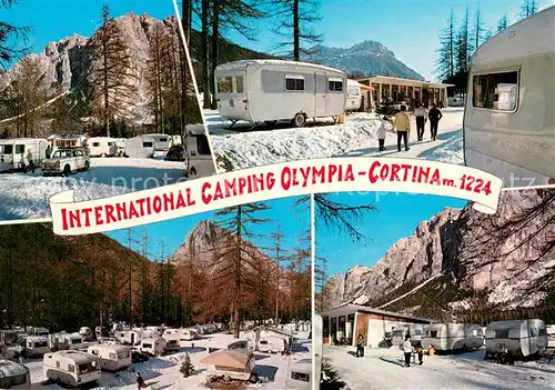 AK / Ansichtskarte Cortina_d_Ampezzo International Camping Olympia Details Cortina_d_Ampezzo