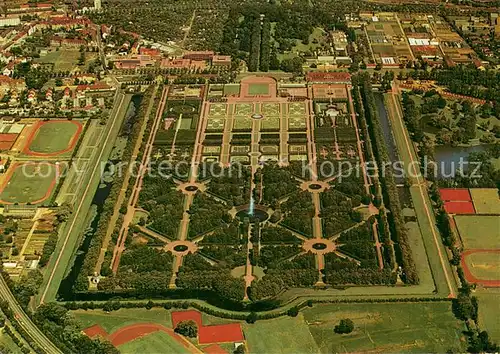 AK / Ansichtskarte Herrenhausen_Hannover Grosser Garten Fliegeraufnahme Herrenhausen Hannover