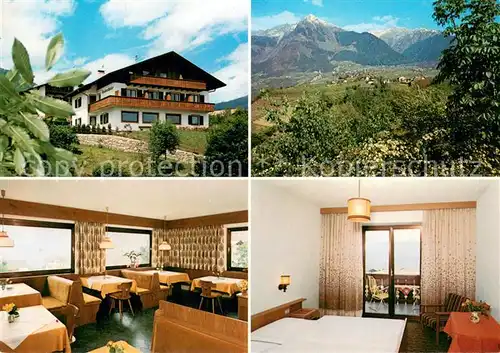 AK / Ansichtskarte Dorf_Tirol Pension Taubenthaler Gaststube Zimmer Panorama Dorf_Tirol