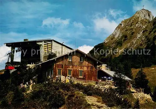 AK / Ansichtskarte Tegelberghaus_1720m_Allgaeu Tegelbergbahn Bergstation mit Tegelberghaeusern und Brandnerschrofen 