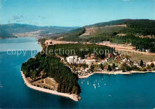AK / Ansichtskarte Schluchsee Fliegeraufnahme mit Campingplatz Wolfsgrund Schluchsee