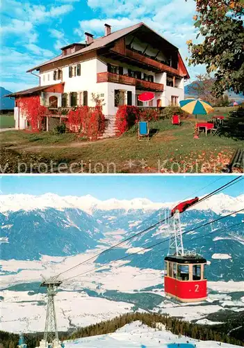 AK / Ansichtskarte Reischach_Bruneck Gasthof Pension Schoenblick Seilbahn Reischach Bruneck