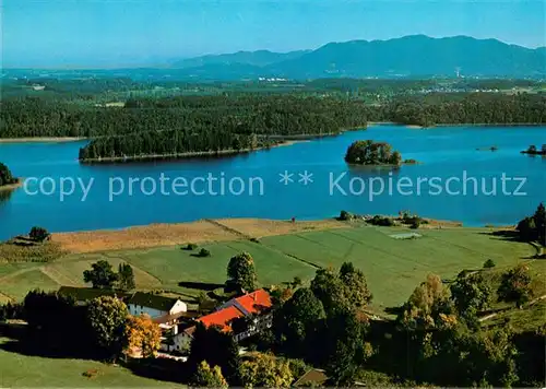 AK / Ansichtskarte Seeshaupt Lauterbacher Muehle am Ostersee Fliegeraufnahme Seeshaupt