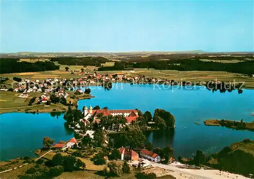 AK / Ansichtskarte Seeon Seebruck Inselschloss See Seeon Seebruck