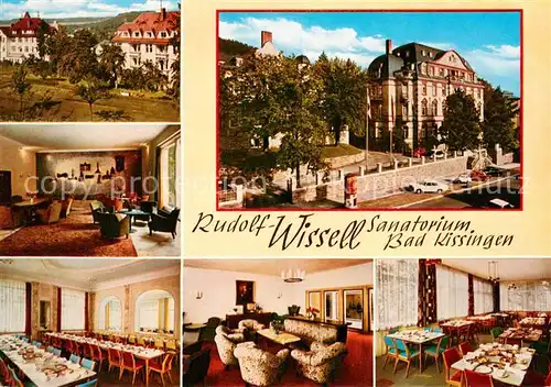 AK / Ansichtskarte Bad_Kissingen Rudolf Wissell Sanatorium Saal Foyer Bad_Kissingen