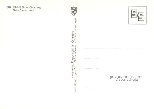 AK / Ansichtskarte Fraueninsel_Chiemsee Abtei Frauenwoerth Fraueninsel Chiemsee