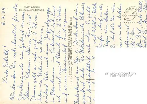 AK / Ansichtskarte Ploen_See Schloss Naturpark Holsteinische Schweiz Ploen_See