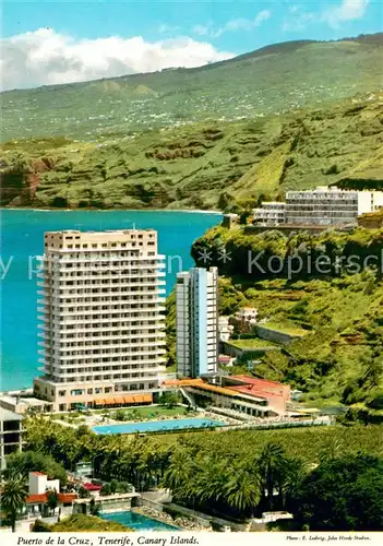 AK / Ansichtskarte Puerto_de_la_Cruz Hotels San Felipe Oro Negro Ikarus Landschaft Santa Ursula und La Victoria Puerto_de_la_Cruz