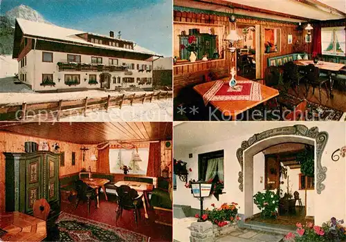 AK / Ansichtskarte Rubi_Oberstdorf Almenhof Gastraum Allgaeuer Alpen Rubi_Oberstdorf
