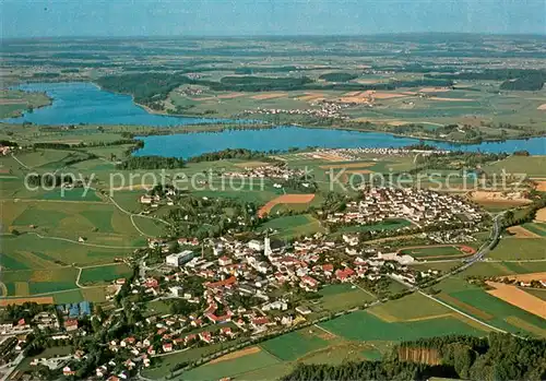 AK / Ansichtskarte Waging_See und Tettenhausen Wagingersee Tachingersee Waging_See