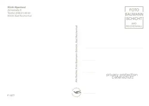 AK / Ansichtskarte Bad_Reichenhall Klinik Alpenland Bad_Reichenhall