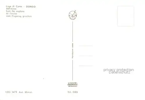 AK / Ansichtskarte Dongo_Lago_di_Como Fliegeraufnahme Dongo_Lago_di_Como