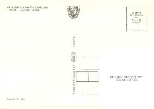 AK / Ansichtskarte Teplice Oblastni vlastivedne muzeum Teplice