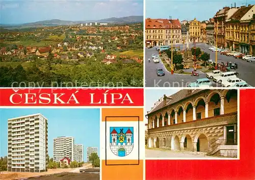 AK / Ansichtskarte Ceska_Lipa_Zandov Celkovy pohled Namesti Sidliste Cerveny dum Ceska_Lipa_Zandov