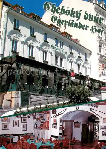 AK / Ansichtskarte Karlovy_Vary_Karlsbad Restaurant Egerlaender Hof 