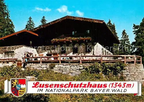 AK / Ansichtskarte Lusenschutzhaus Terrasse Lusenschutzhaus