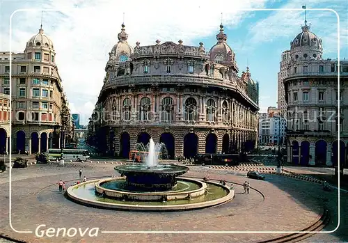 AK / Ansichtskarte Genova_Genua_Liguria Piazza De Ferrari Genova_Genua_Liguria