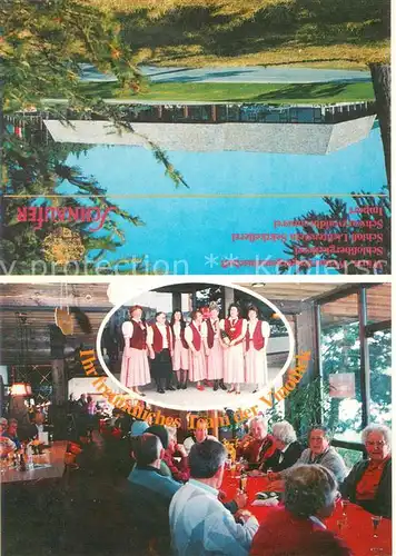 AK / Ansichtskarte Althengstett Wein und Sektkellerei Hermann Schnauffer Trachtengruppe Gastraum Althengstett