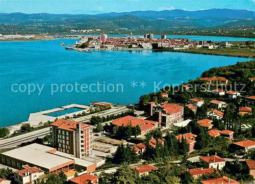 AK / Ansichtskarte Koper_Kopra_Slovenia Zusterna Fliegeraufnahme 