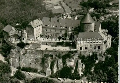 AK / Ansichtskarte Waldeck_Edersee Schloss Waldeck Fliegeraufnahme Waldeck Edersee