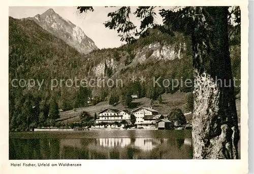 AK / Ansichtskarte Urfeld_Walchensee Hotel Fischer am See Urfeld Walchensee