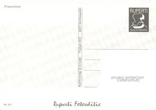 AK / Ansichtskarte Fraueninsel_Chiemsee Kloster Fliegeraufnahme Fraueninsel Chiemsee