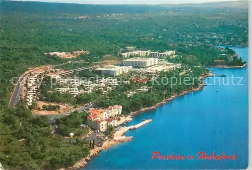 AK / Ansichtskarte Haludova_Krk Fliegeraufnahme 