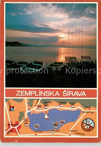 AK / Ansichtskarte Zemplinska_Sirava Vychod sinka od Bielej hory Orientacna mapka Zemplinskej siravy Zemplinska Sirava