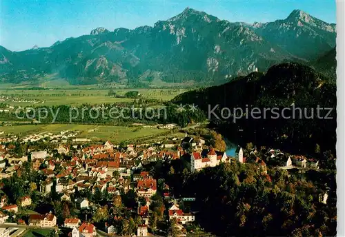 AK / Ansichtskarte Fuessen_Allgaeu mit Branderschrofen und Hoher Straussberg Fuessen Allgaeu