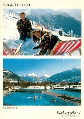 AK / Ansichtskarte Salzburger_Land Ski und Thermal Gasteinertal  Salzburger_Land