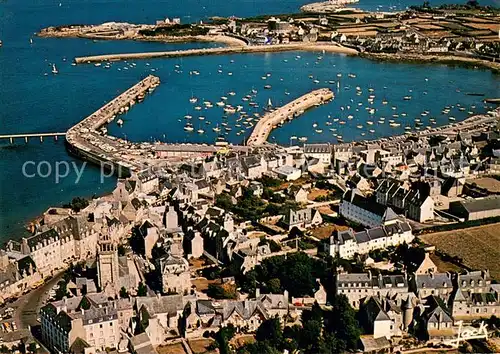 AK / Ansichtskarte Roscoff Vue aerienne du port Roscoff